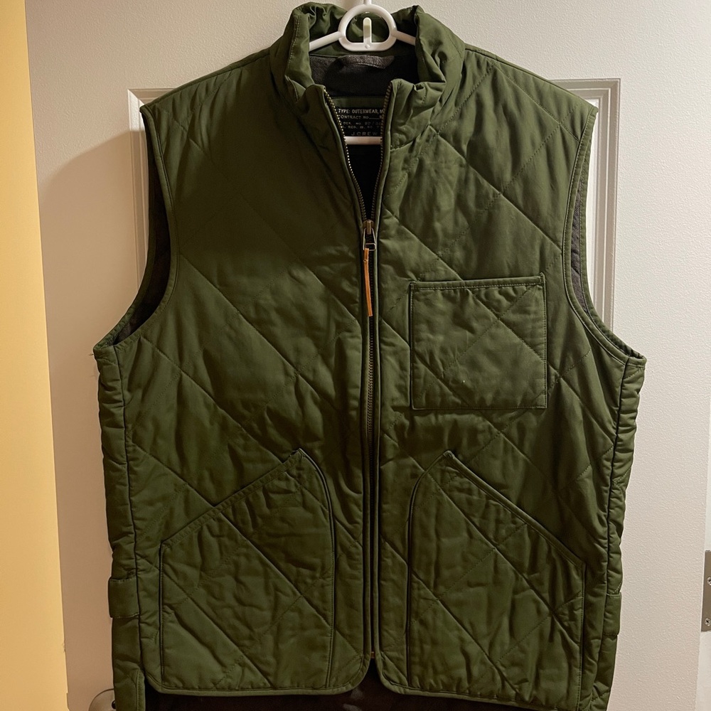 J.Crew Men’s Olive Green Vest Size Medium